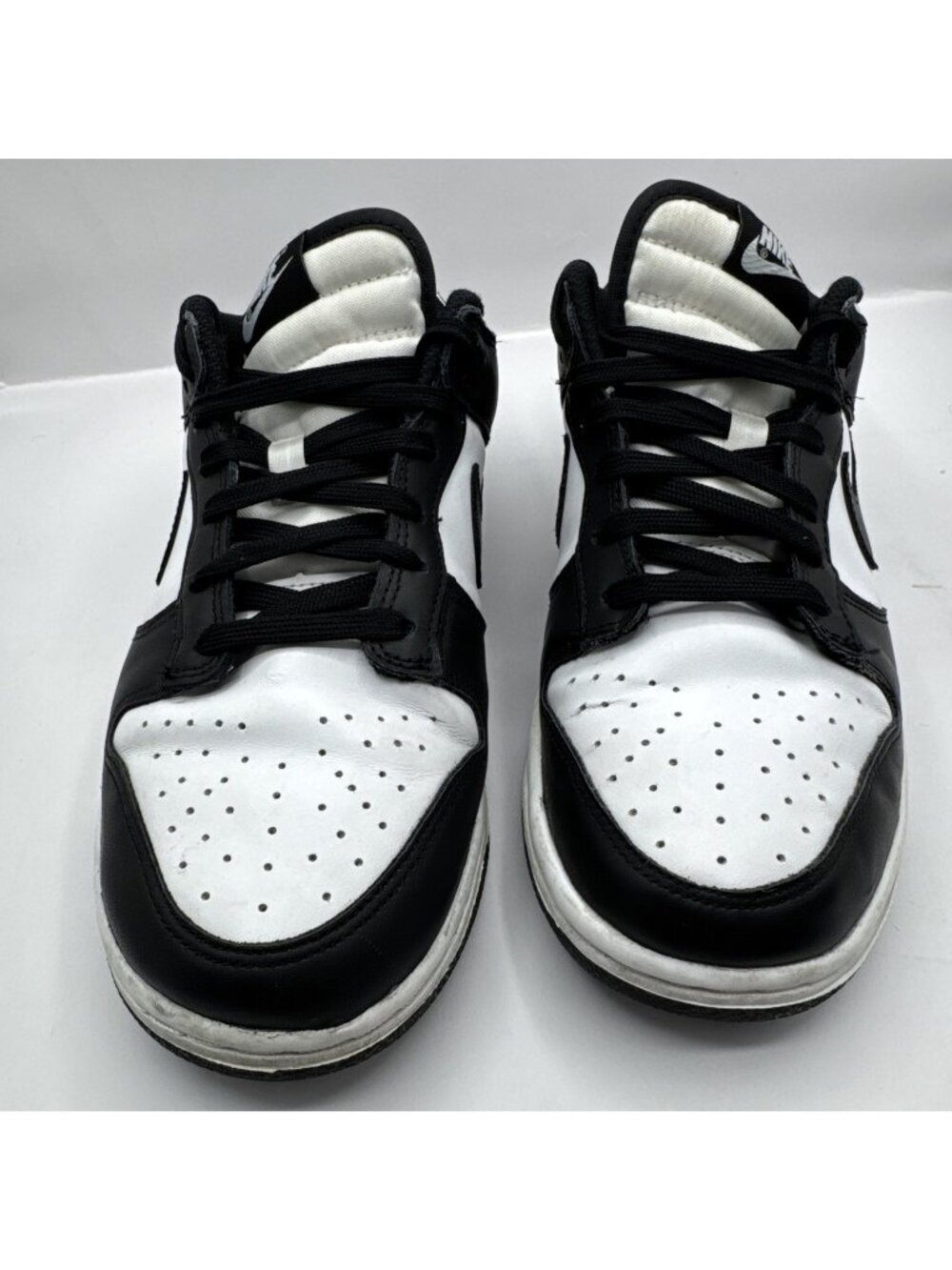 Nike Womens Dunk Low Top Lace Up Sneakers DD1503-101 Black White Panda Size 8.5